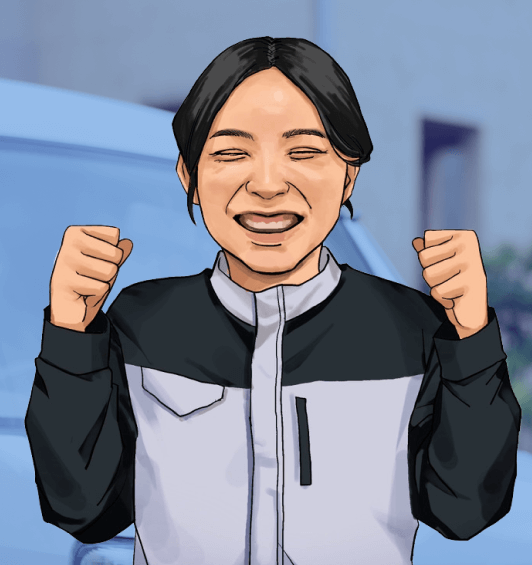 工事部 施工管理 K.Kのイラスト