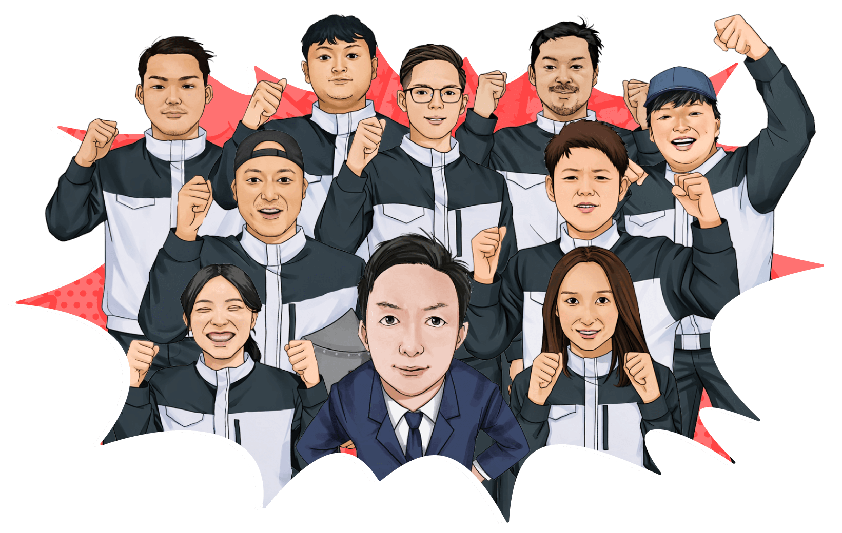 社員の
          イラスト